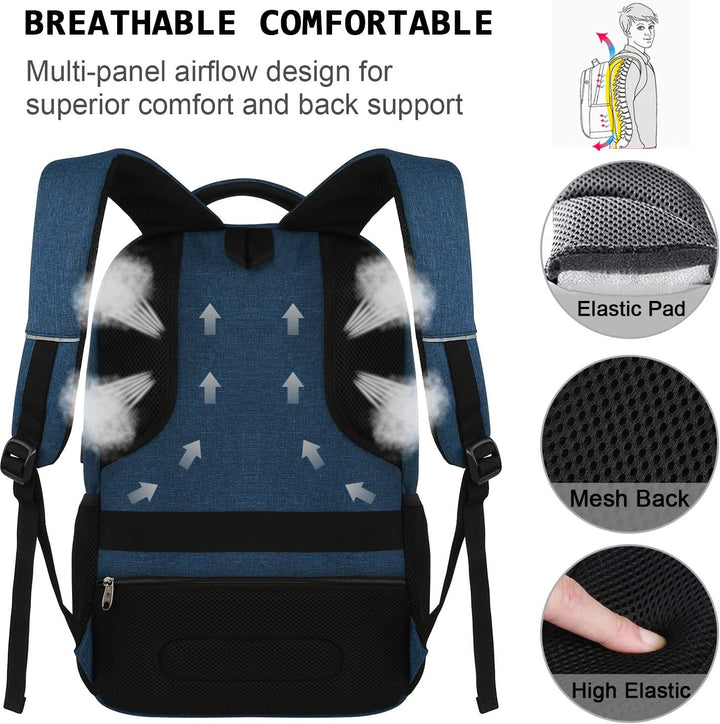 TravelGuard Pro Laptop Backpack with USB Charging Port