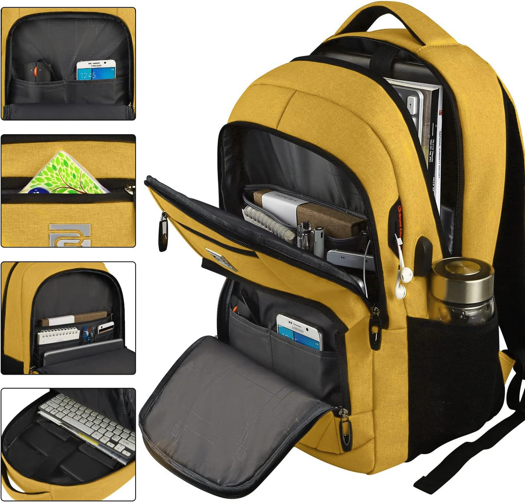 TravelGuard Pro Laptop Backpack with USB Charging Port
