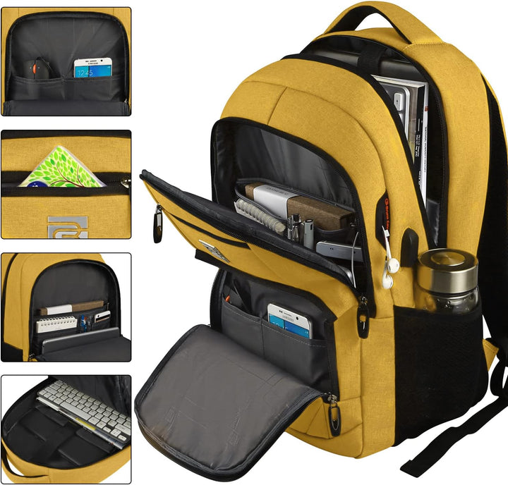 TravelGuard Pro Laptop Backpack with USB Charging Port