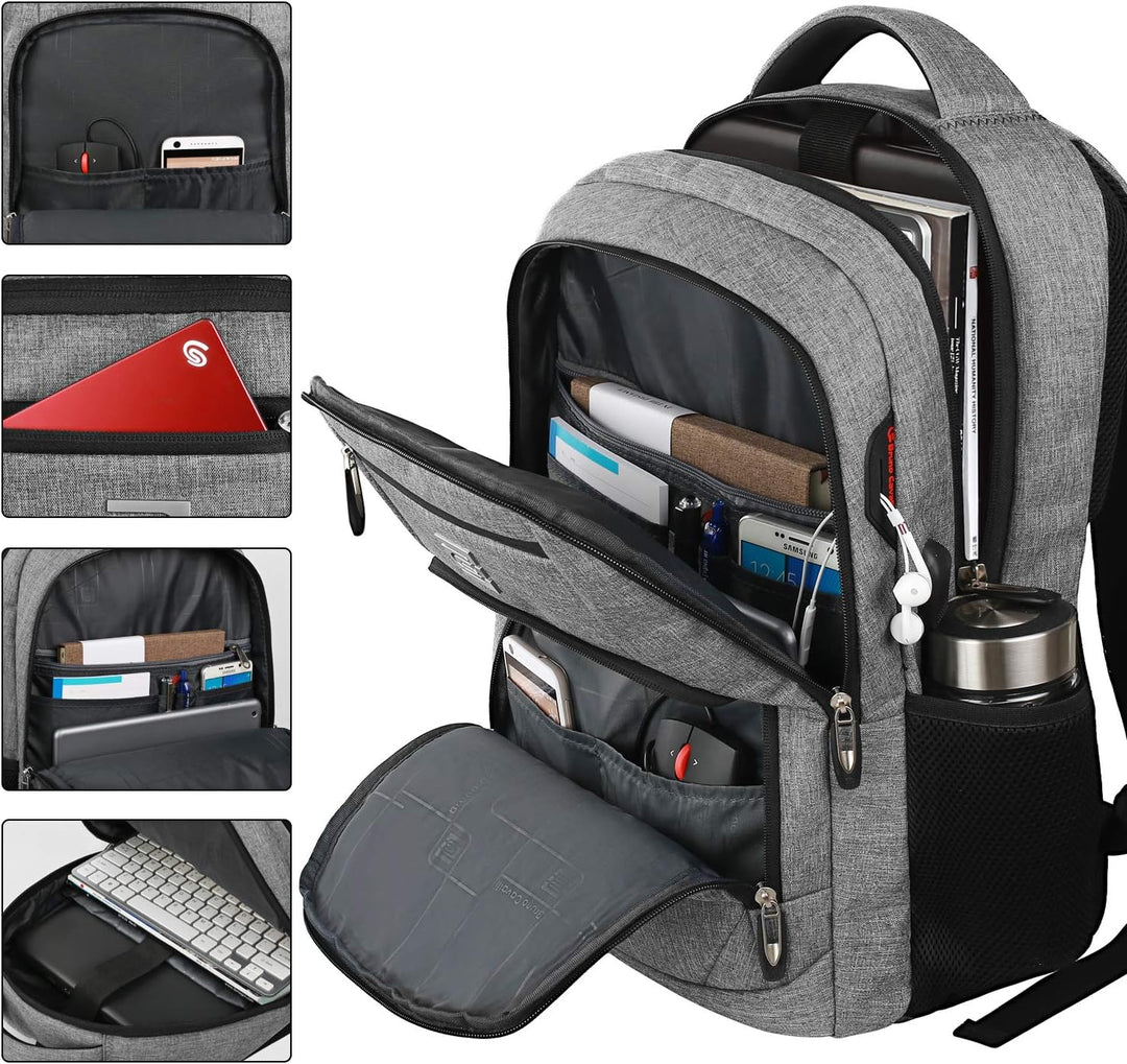 TravelGuard Pro Laptop Backpack with USB Charging Port