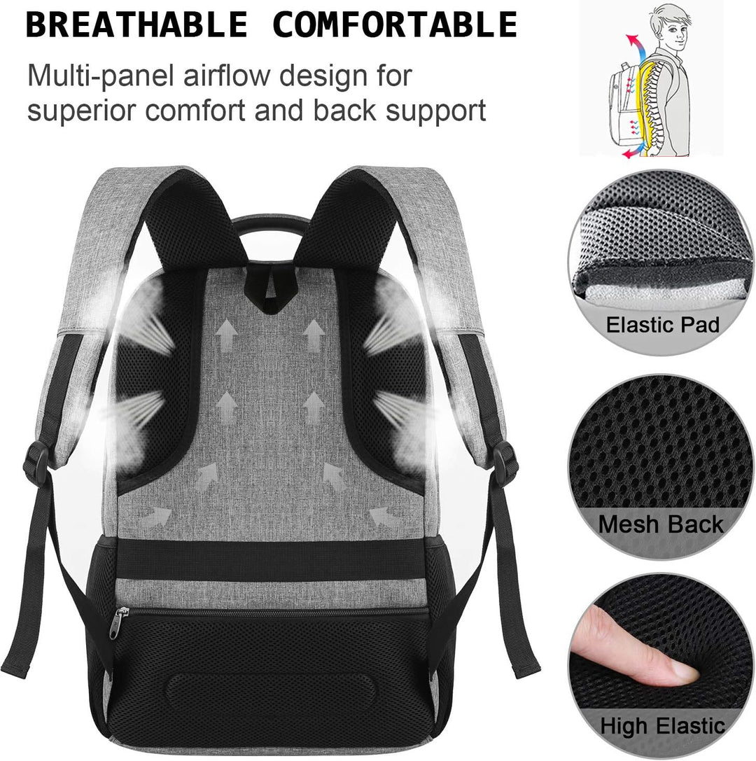 TravelGuard Pro Laptop Backpack with USB Charging Port