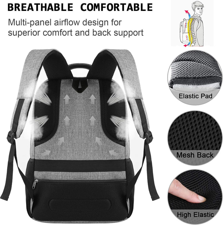 TravelGuard Pro Laptop Backpack with USB Charging Port