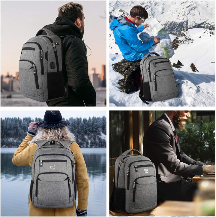 TravelGuard Pro Laptop Backpack with USB Charging Port