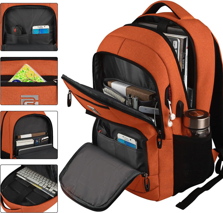 TravelGuard Pro Laptop Backpack with USB Charging Port