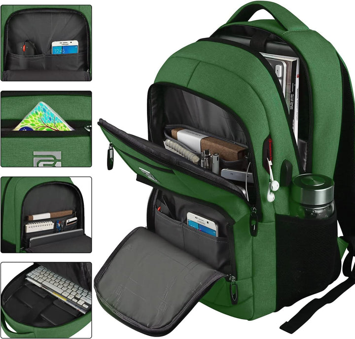 TravelGuard Pro Laptop Backpack with USB Charging Port