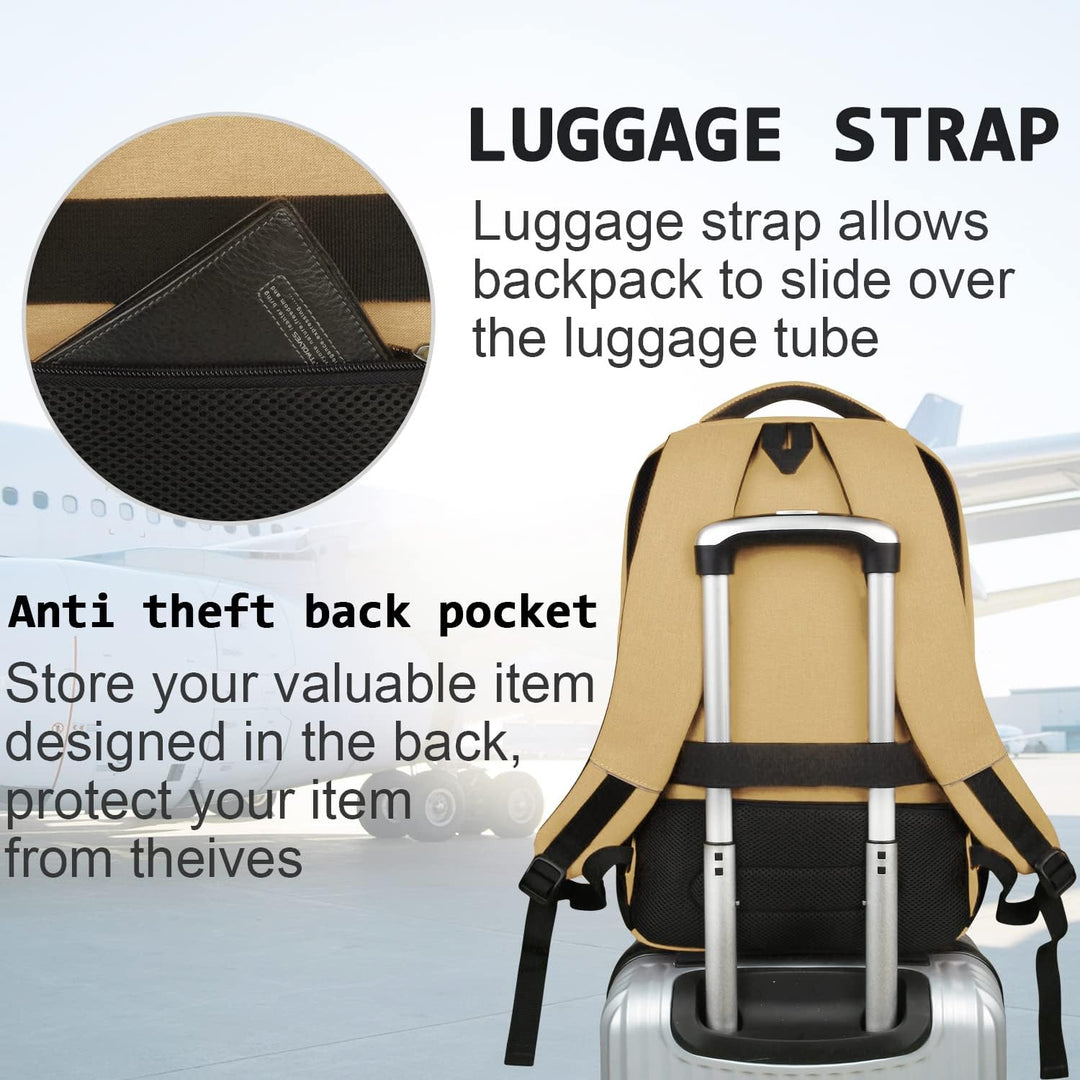 TravelGuard Pro Laptop Backpack with USB Charging Port