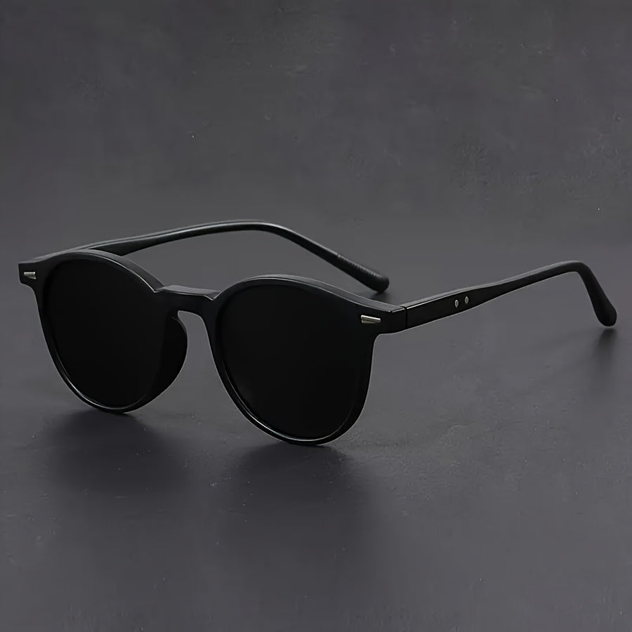 Men's Sunglasses | Lightweight Retro Round Frame | Tortoiseshell Design