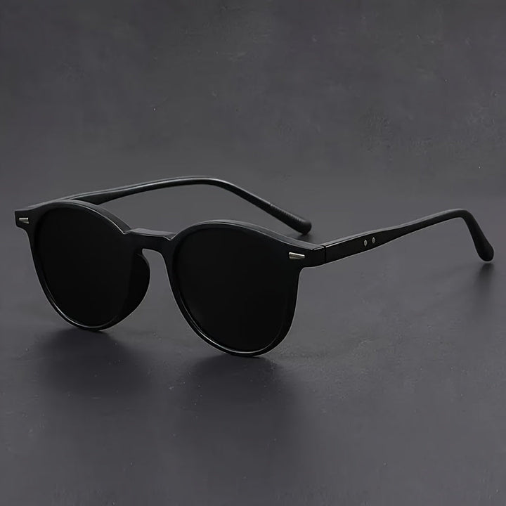 Men's Sunglasses | Lightweight Retro Round Frame | Tortoiseshell Design