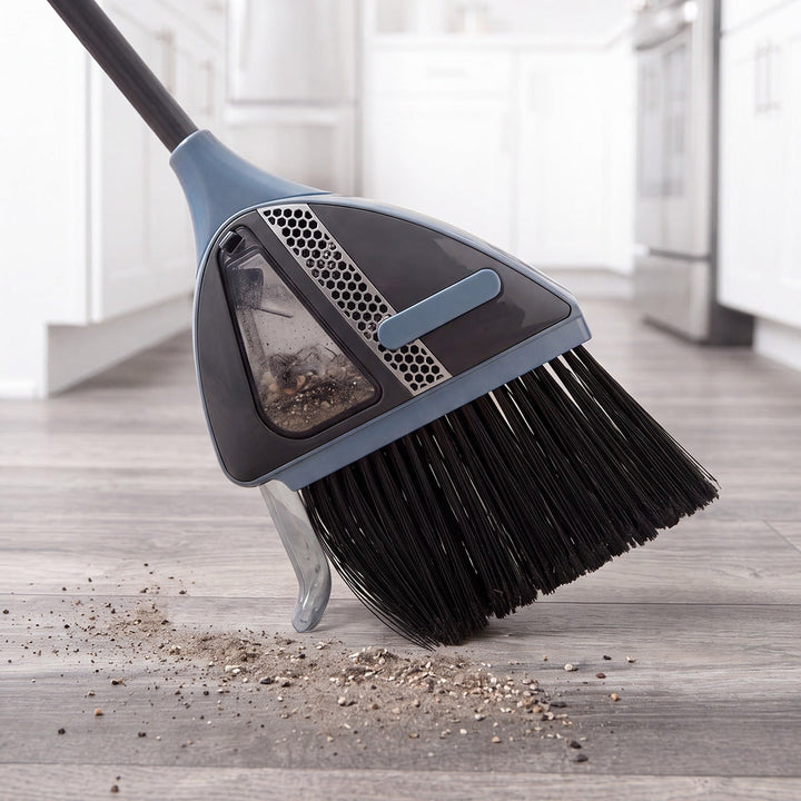 DustSweep Pro Cordless Floor Cleaner - Lightweight 2-in-1 Vacuum Broom