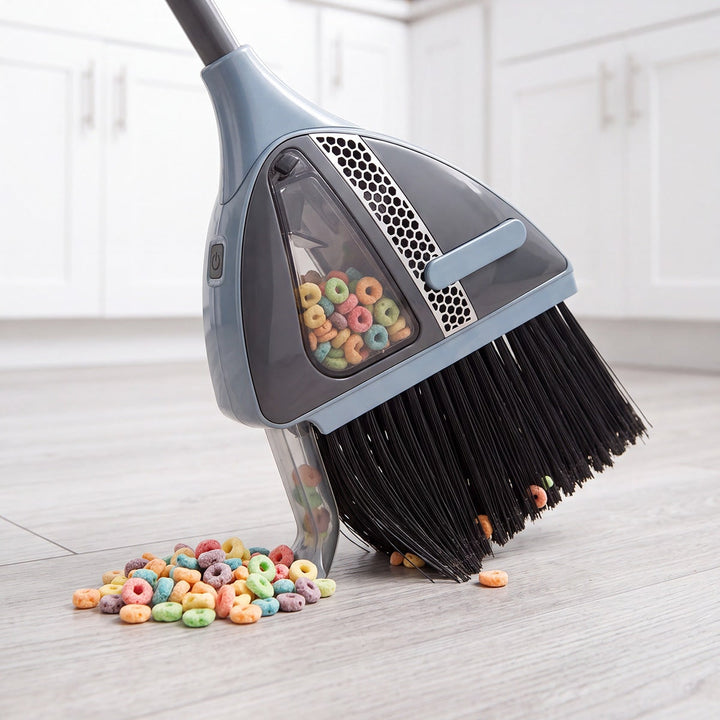 DustSweep Pro Cordless Floor Cleaner - Lightweight 2-in-1 Vacuum Broom
