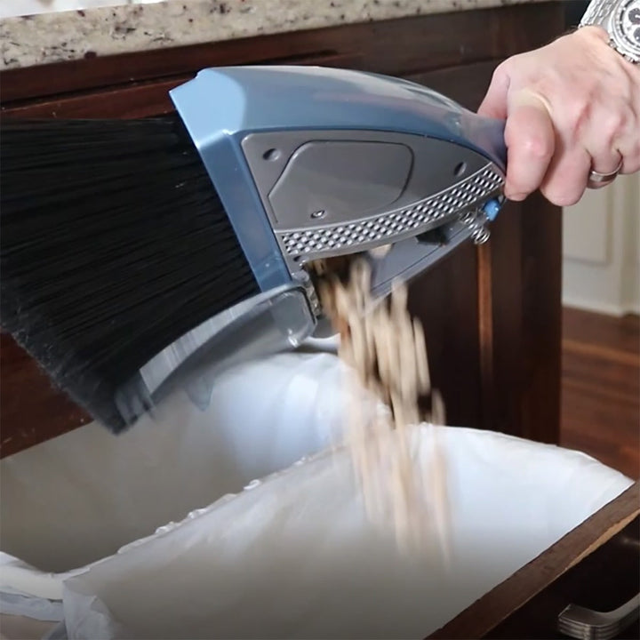 DustSweep Pro Cordless Floor Cleaner - Lightweight 2-in-1 Vacuum Broom