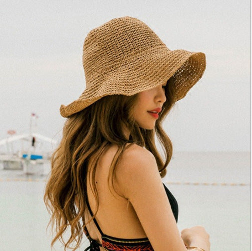Lightweight Breathable Summer Beach Hat for Women – Neutral Colors