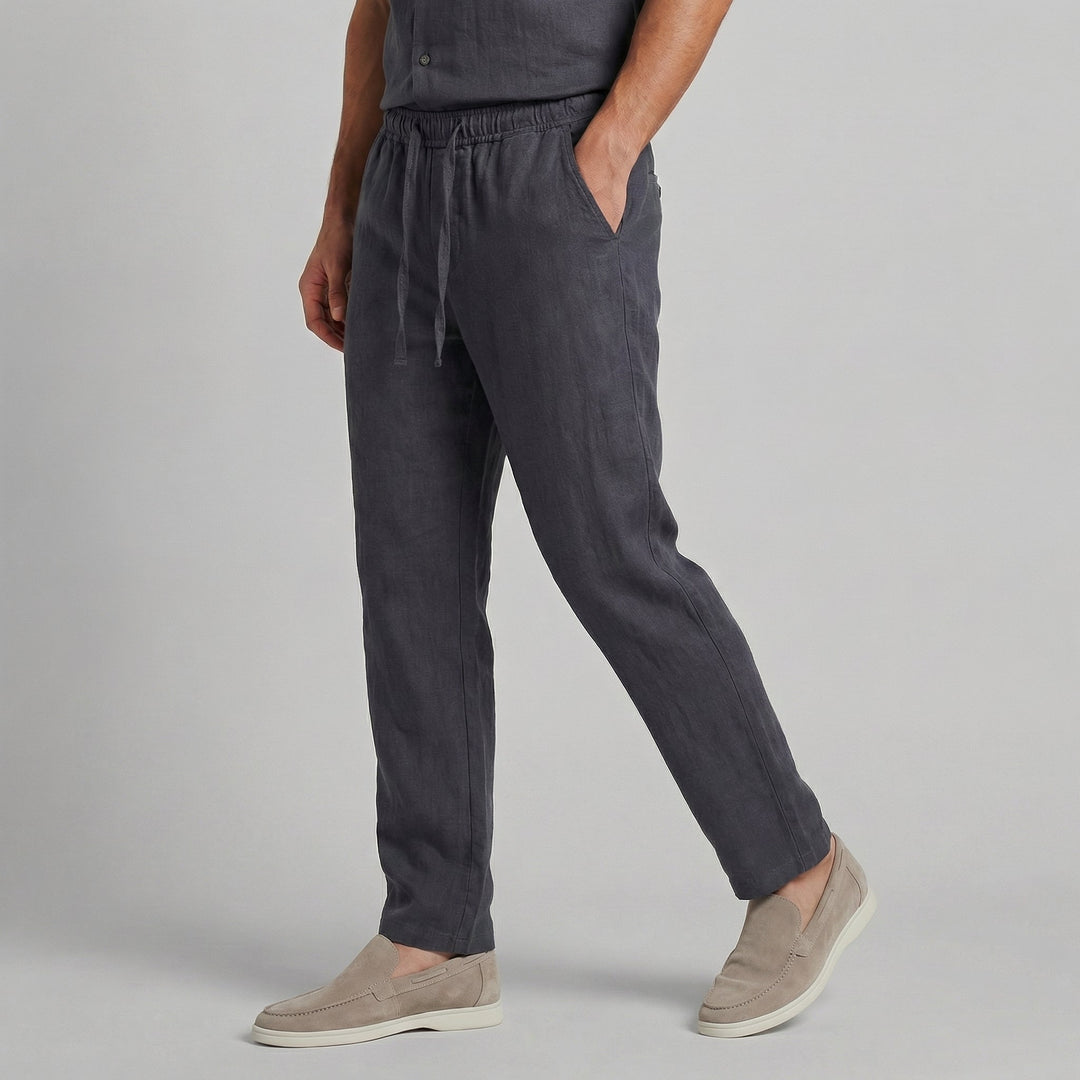 Men's Linen Wide Leg Casual Summer Pants