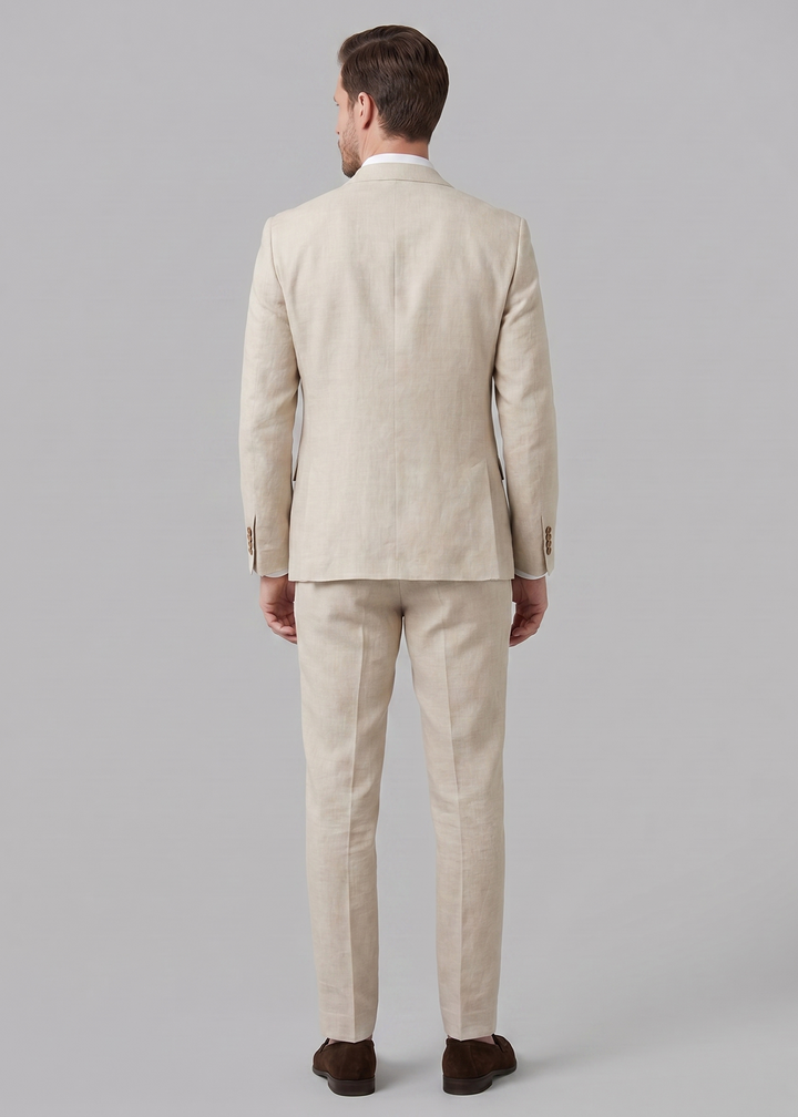 Linen Suit for Men Wedding Formal Summer