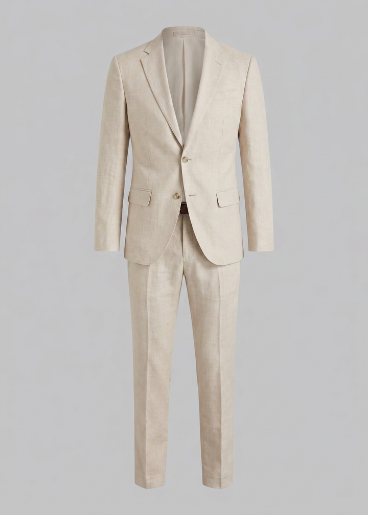 Linen Suit for Men Wedding Formal Summer