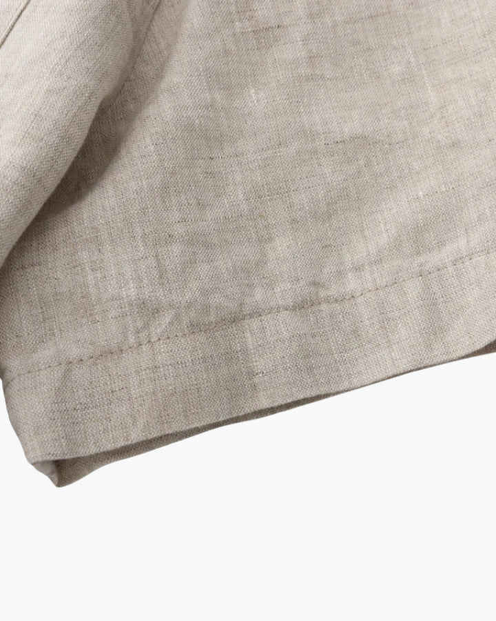 Linen Short Sleeve Shirt for Men Summer Casual