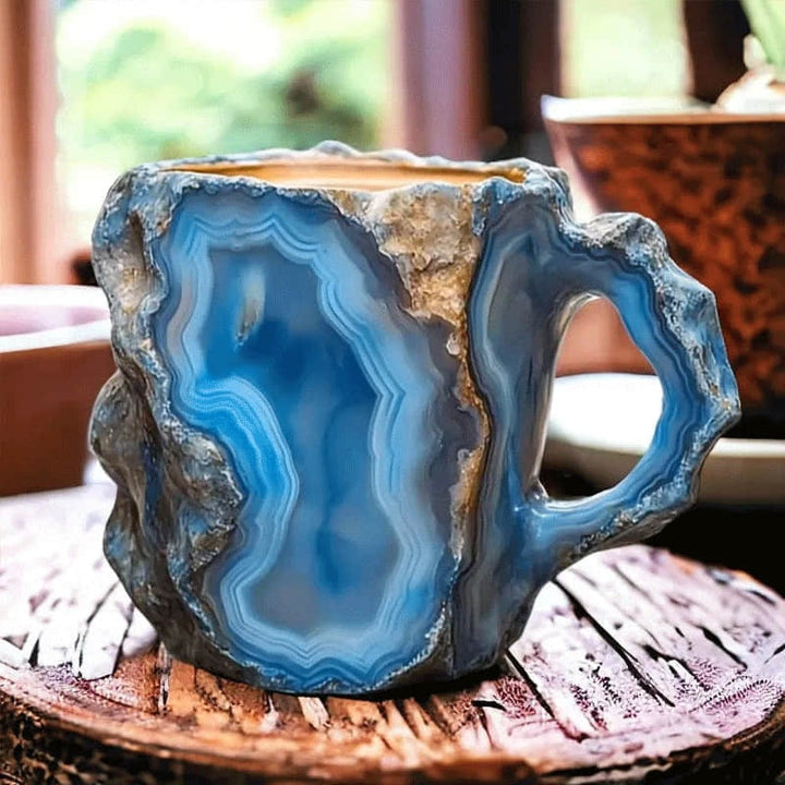 Coffee Mug Agate Design Decorative Drinkware Home Office