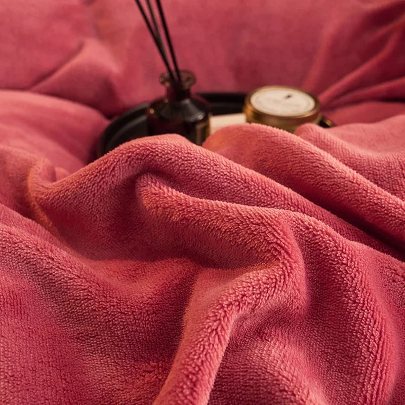Luxurious Velvet Duvet Cover Set Soft Plush Bedding Comfort