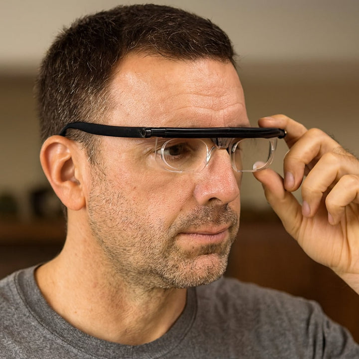 Variable Focus Reading Glasses with Dial Adjustment - Lightweight Frame