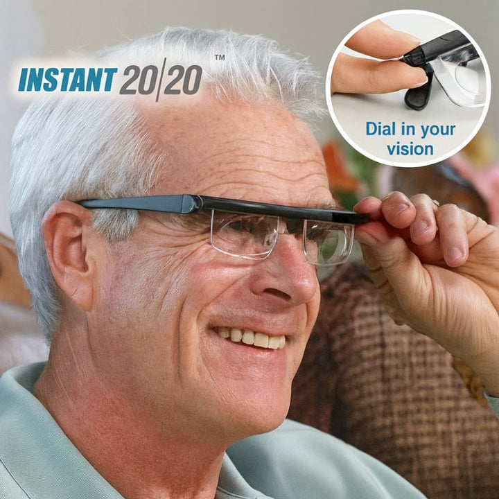 Variable Focus Reading Glasses with Dial Adjustment - Lightweight Frame
