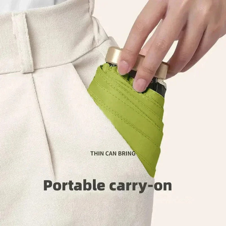 Compact Pocket Weather Shield Umbrella - UV Blocking Lightweight Travel