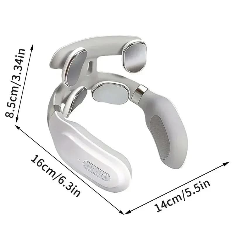 Luxurious Neck Massager – 4-in-1 Neck Massage Device with Heat & Vibration