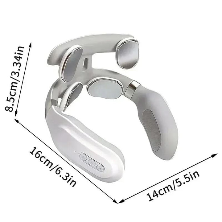 Luxurious Neck Massager – 4-in-1 Neck Massage Device with Heat & Vibration