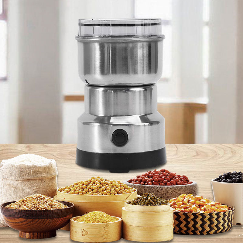 Compact Stainless Steel Electric Grinder – Coffee, Spices & More