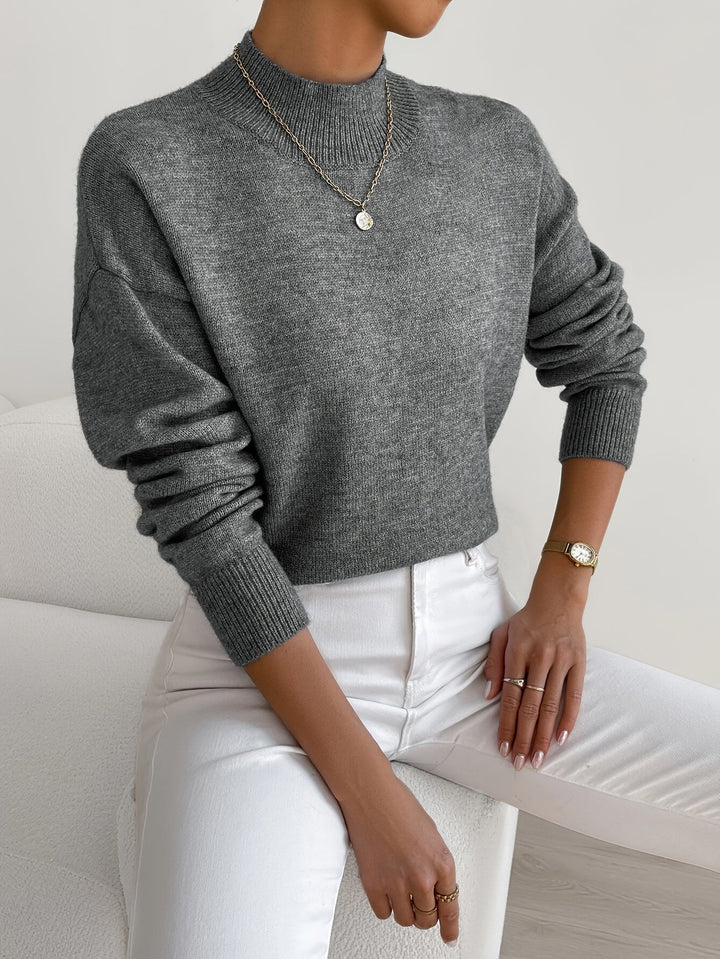 Maren | Women's Mock Neck Relaxed Fit Sweater — Clean Everyday Pullover in 10 Colors S–2XL | Westmere