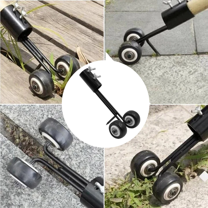 Dual-Hook Garden Weeder Tool - Easy Root Removal for Pathways and Borders
