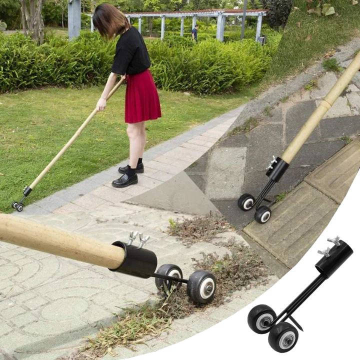 Dual-Hook Garden Weeder Tool - Easy Root Removal for Pathways and Borders