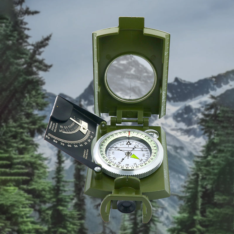 Multifunctional Military Compass with Clinometer for Outdoor Use