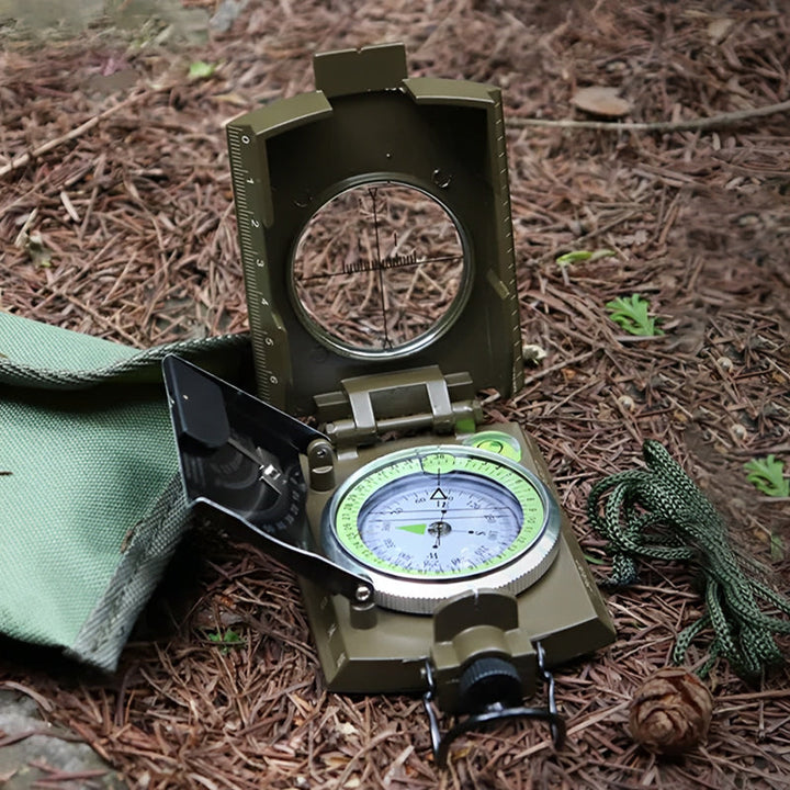 Multifunctional Military Compass with Clinometer for Outdoor Use