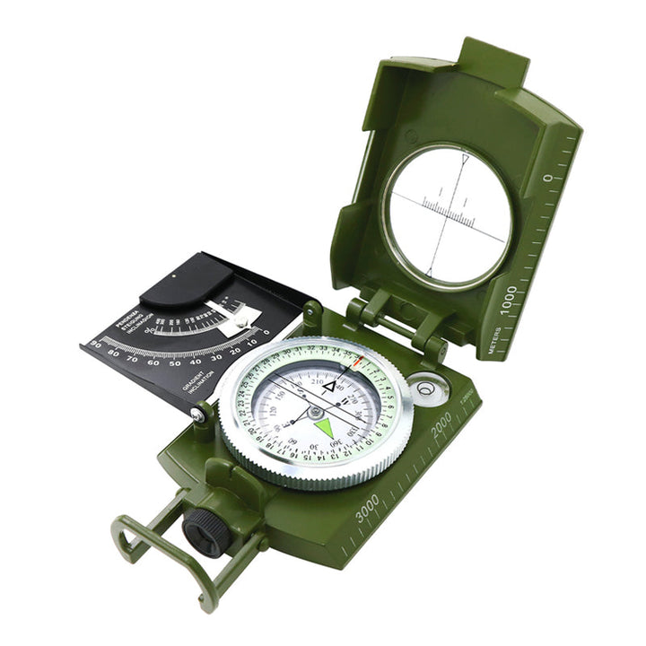 Multifunctional Military Compass with Clinometer for Outdoor Use