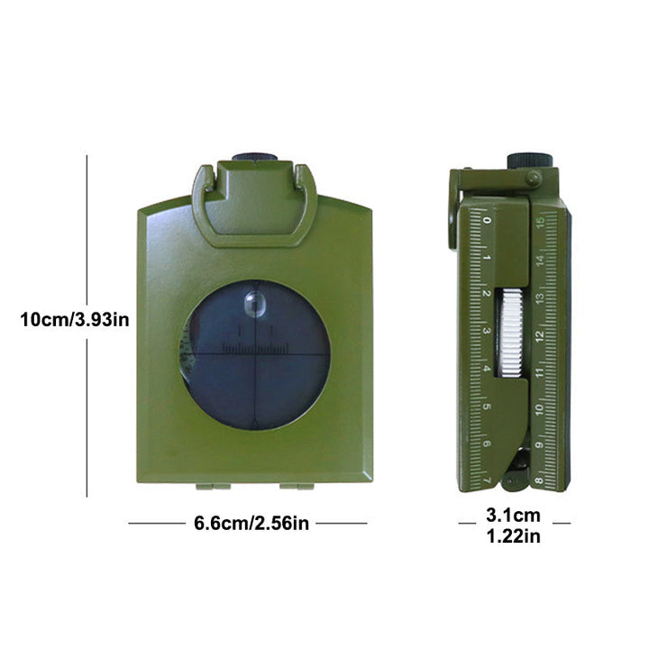 Multifunctional Military Compass with Clinometer for Outdoor Use