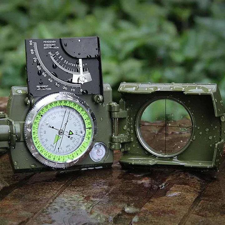 Multifunctional Military Compass with Clinometer for Outdoor Use