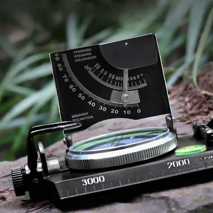 Multifunctional Military Compass with Clinometer for Outdoor Use