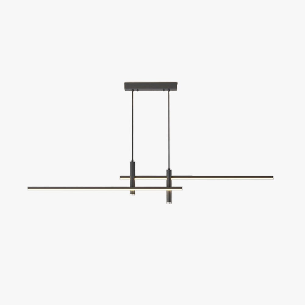 Modern Pendant Light Dining Room Sleek Black Gold Design