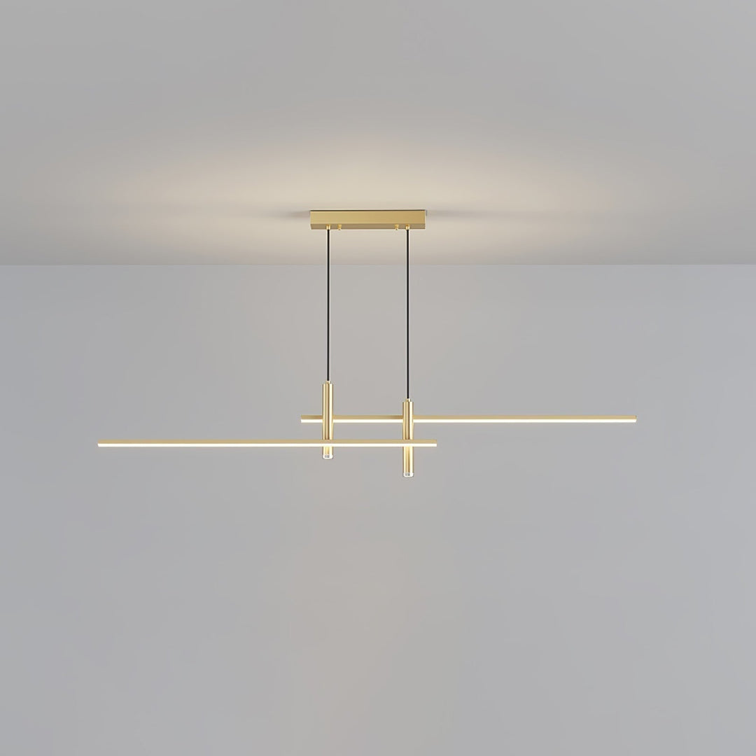 Modern Pendant Light Dining Room Sleek Black Gold Design
