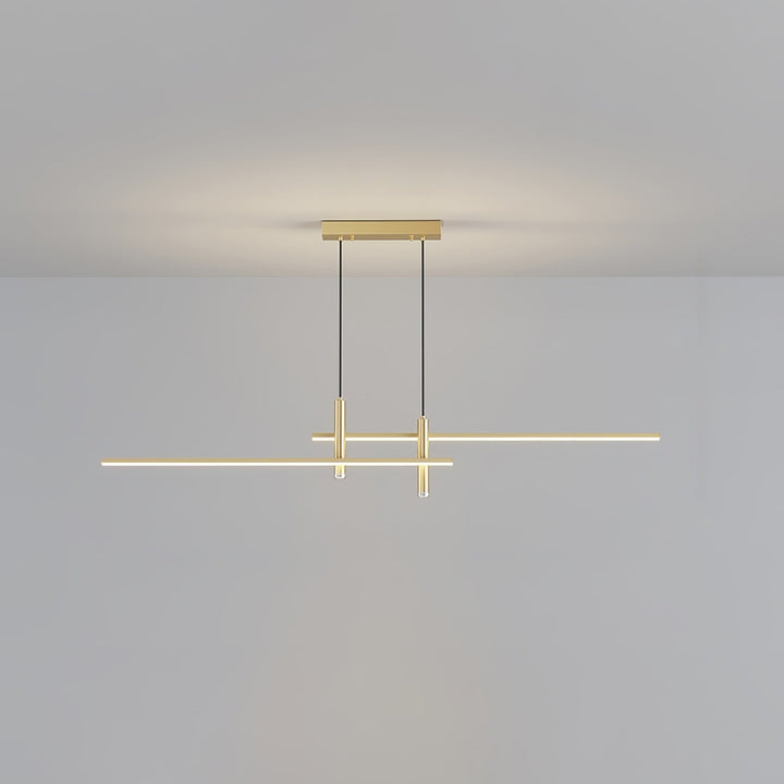 Modern Pendant Light Dining Room Sleek Black Gold Design
