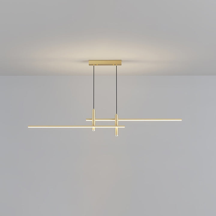 Modern Pendant Light Dining Room Sleek Black Gold Design
