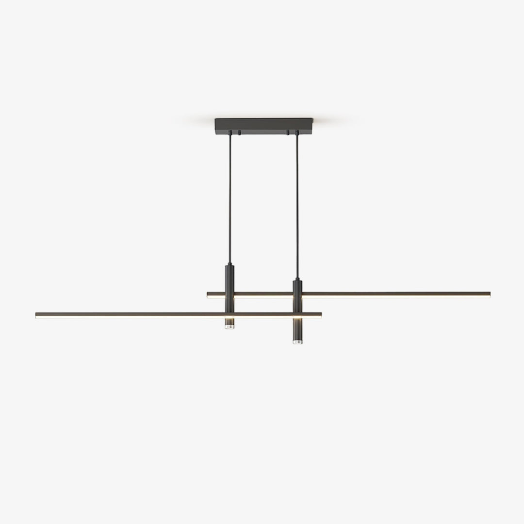 Modern Pendant Light Dining Room Sleek Black Gold Design