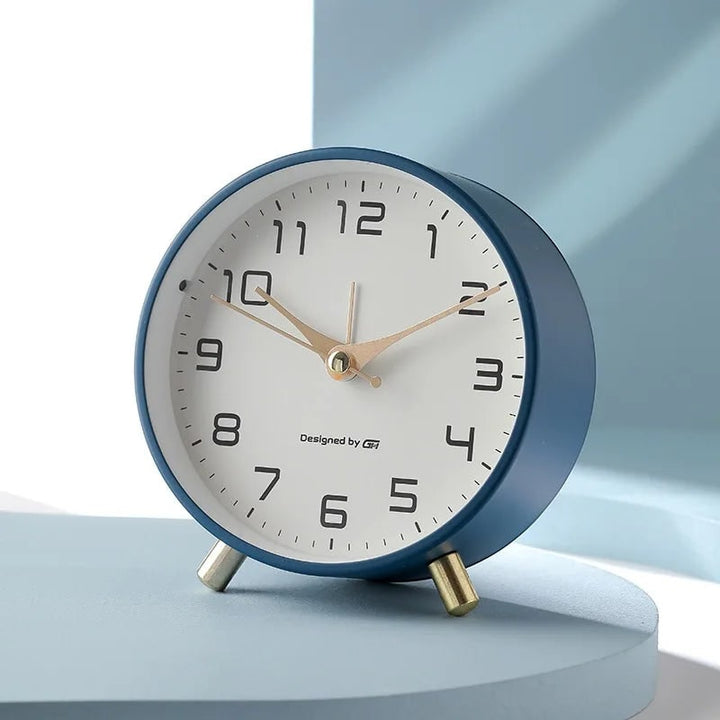 Modern Scandinavian Table Clock Silent Design