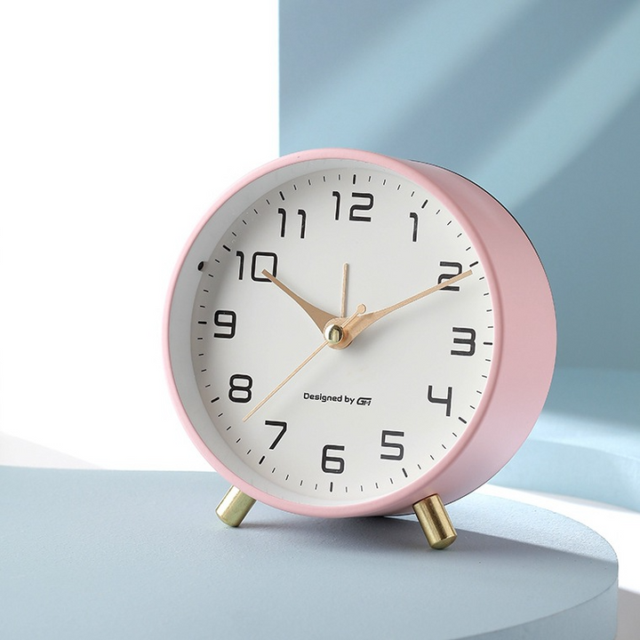 Modern Scandinavian Table Clock Silent Design