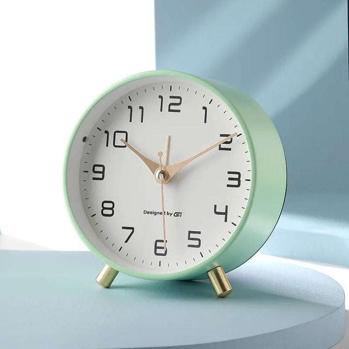 Modern Scandinavian Table Clock Silent Design