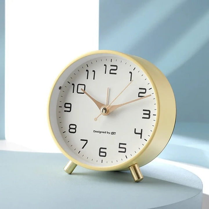 Modern Scandinavian Table Clock Silent Design