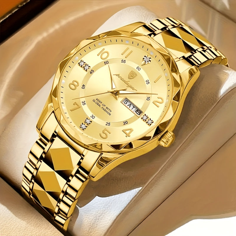 Dual Display Waterproof Sports Watch for Men - Digital & Quartz