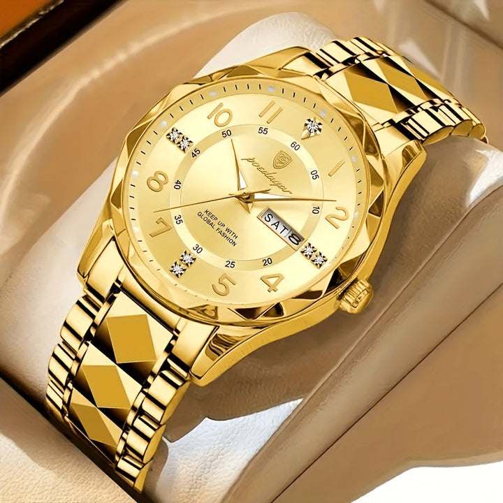 Dual Display Waterproof Sports Watch for Men - Digital & Quartz