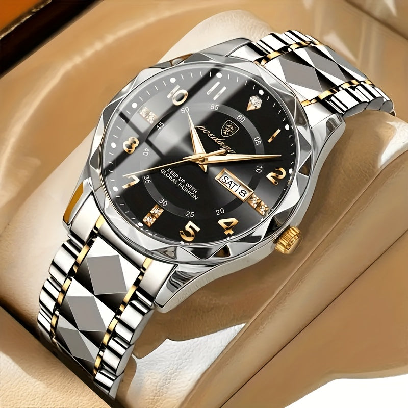Dual Display Waterproof Sports Watch for Men - Digital & Quartz