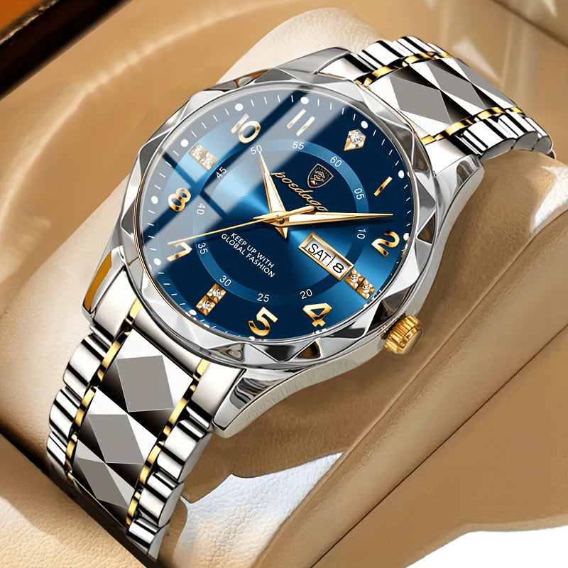 Dual Display Waterproof Sports Watch for Men - Digital & Quartz